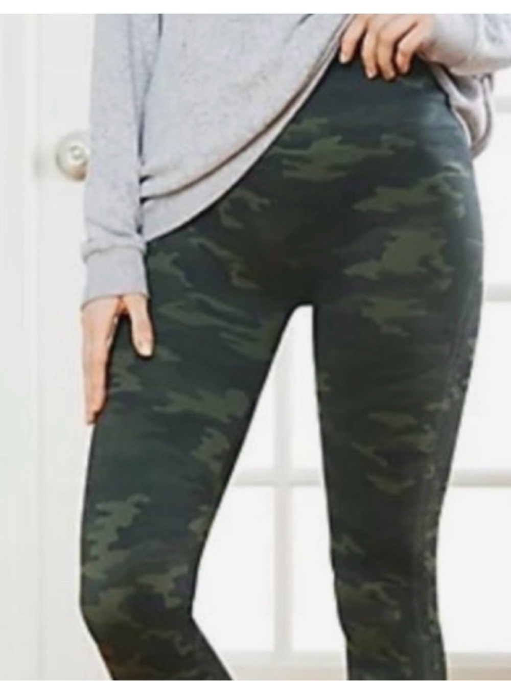 Spanx Women's Camo High-Waist compression Leggings - Green